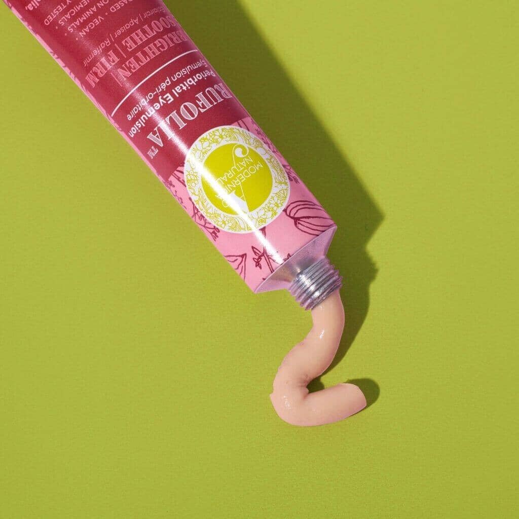 Rufolia Periorbital Eyemulsion - Brighten, Soothe &amp; Firm Under-Eyes with Manjistha, Aloe Vera, Niacinamide &amp; Hyaluronic Acid Eye Cream A Modernica Naturalis 